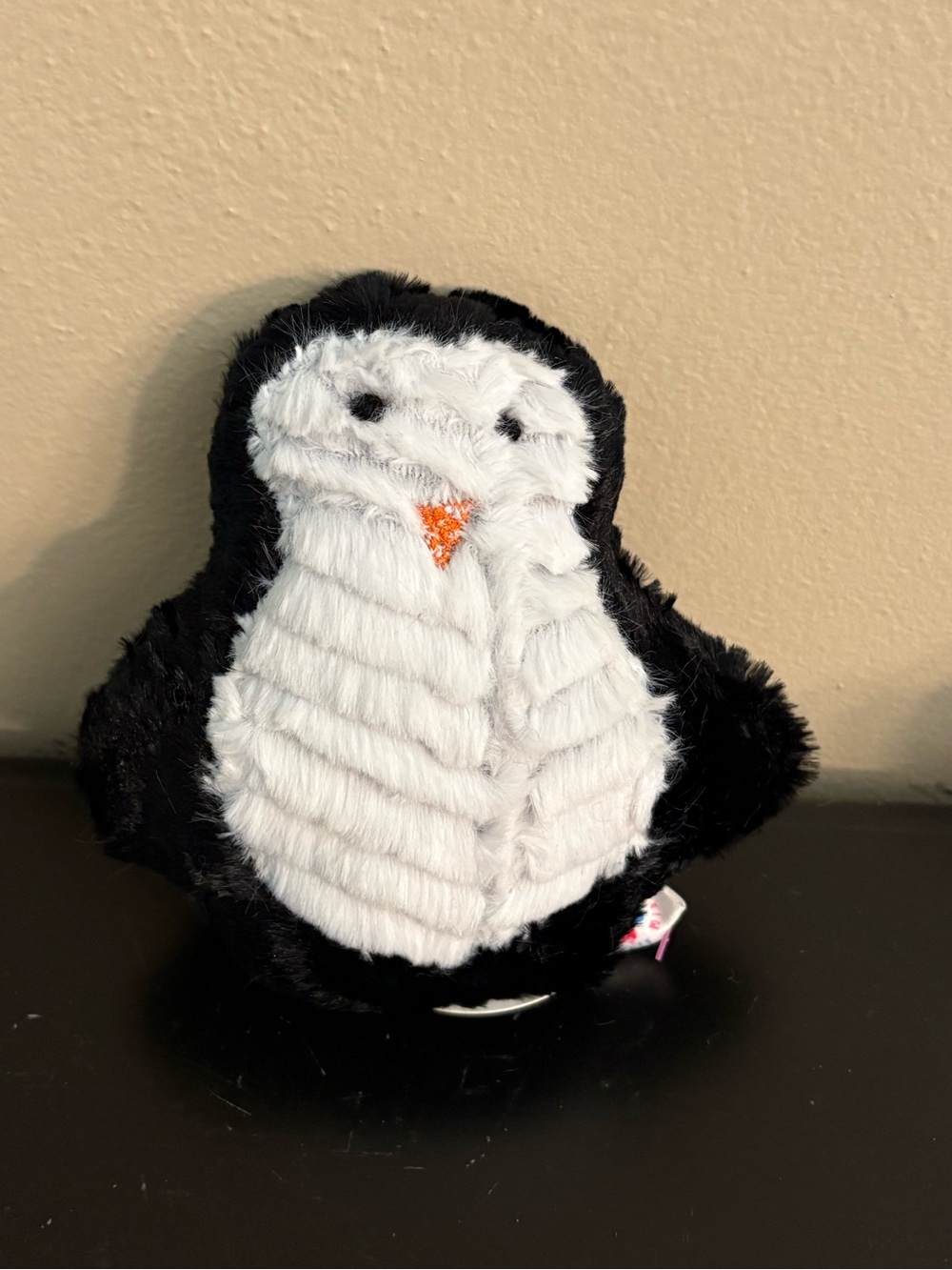 Minky Mini Plush Penguin - Black & White
